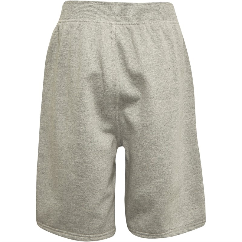 French Connection Boys Coast Button Thru Short Sleeve Polo Shirt And Shorts Set Light Grey Marl - Image 3