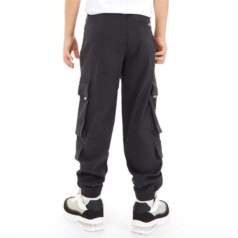 French Connection Boys Zone Cargo Pants Black - Image 2