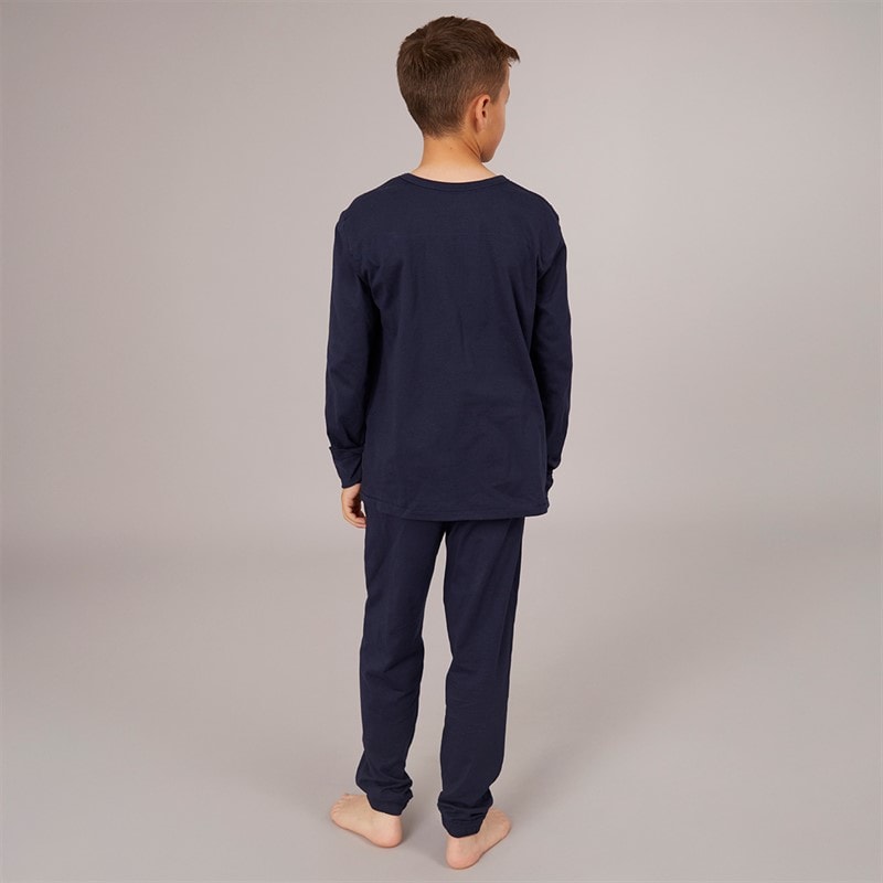 French Connection Boys Script Branded Lounge Set Marine - Image 2