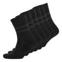 French Connection Mens Six Pack Stripe Socks Black/Charcoal Melange
