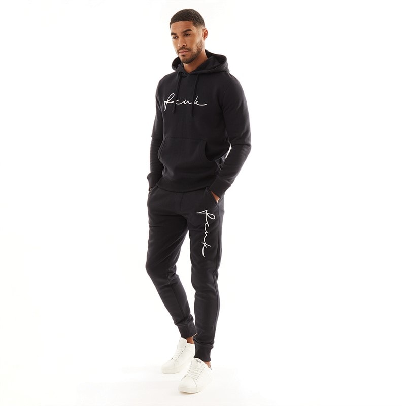 French Connection Mens Mega Scribble Tracksuit Marine/White - Image 3