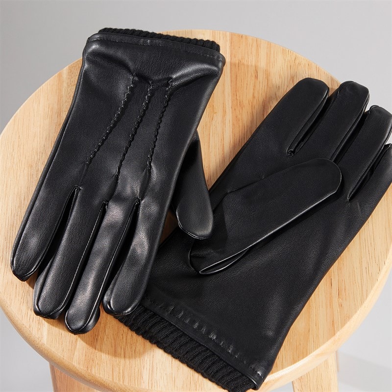 French Connection Mens Classic Gloves Black - Image 2