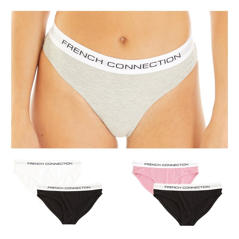 French Connection Womens Five Pack Briefs Multi 2 - Image 1