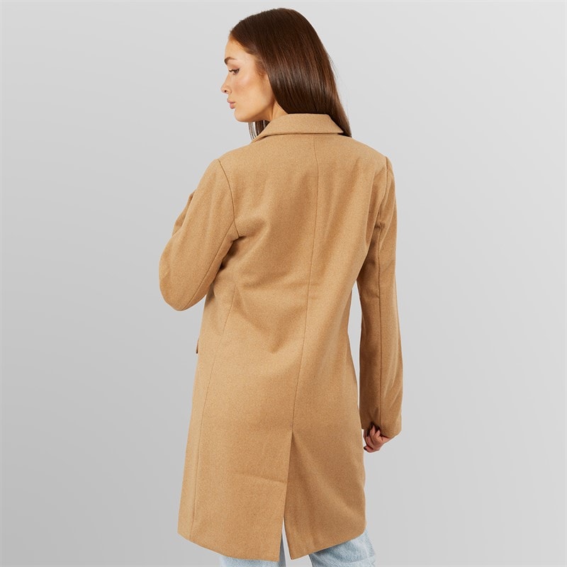 French Connection Womens Long Coat Camel - Image 2