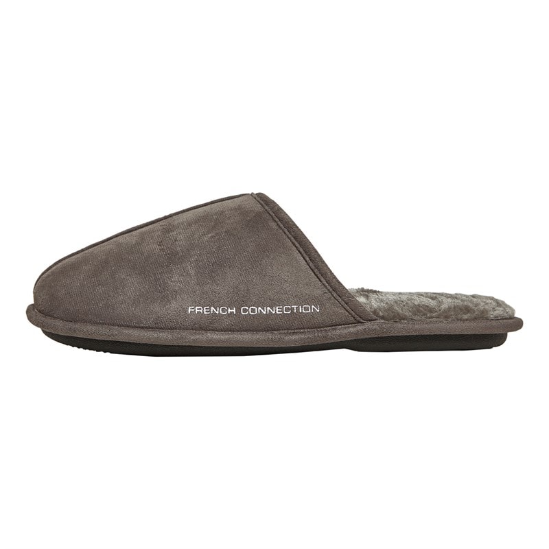 French Connection Mens Mule FC Slippers Charcoal - Image 2