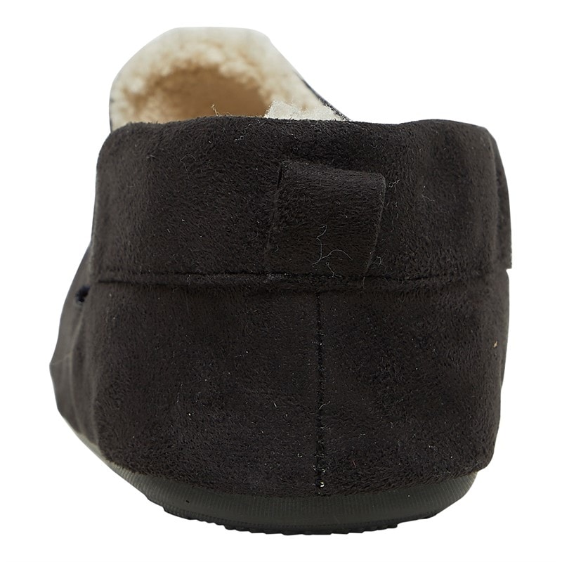 French Connection Mens Mocassin 2 Slippers Black - Image 4