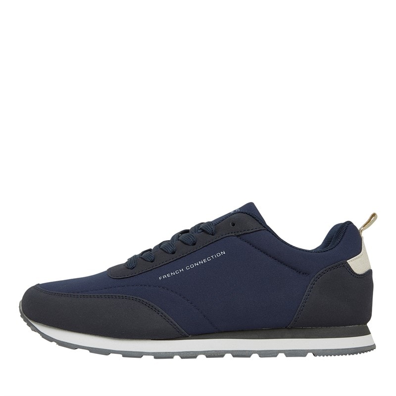 French Connection Mens Wen Logo Trainers Marine