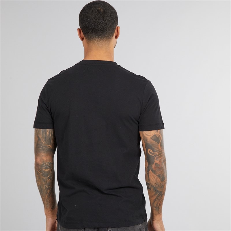 French Connection Mens Smoking Bear T-Shirt Black/White - Image 2