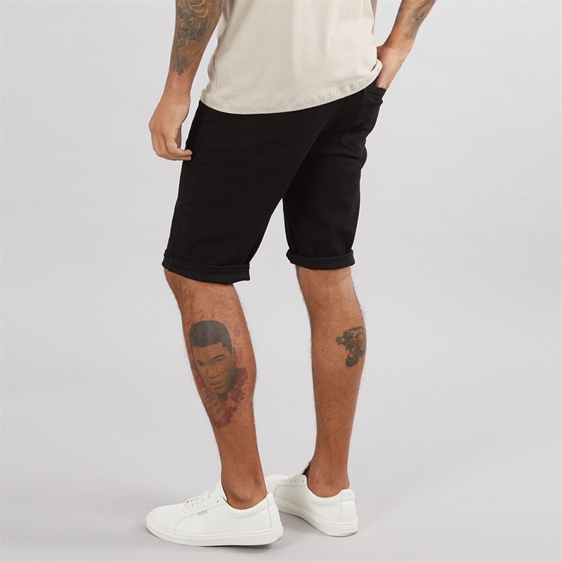 French Connection Mens Denim 2 Shorts Blk01 - Black - Image 2