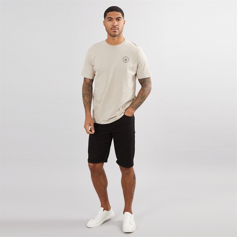 French Connection Mens Denim 2 Shorts Blk01 - Black - Image 3