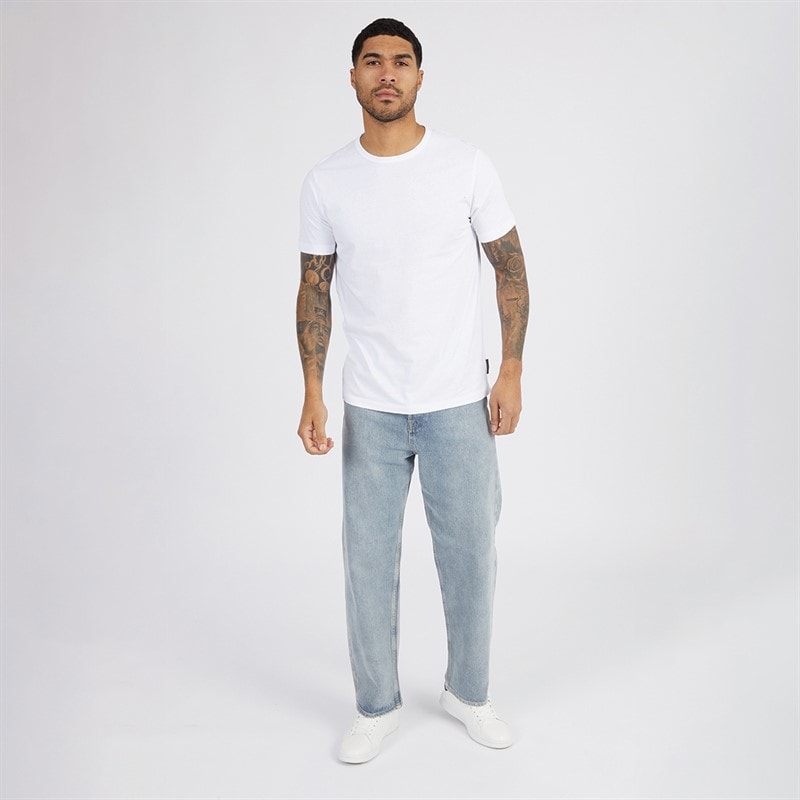 French Connection Mens Seven Pack T-Shirts Multi 5 - Marine/Light Blue Mel/Sage/Pink Mel/Lilac/Light Grey Mel/White - Image 4
