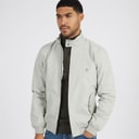 French Connection Mens Harrington Jacket Stone/Gunmetal