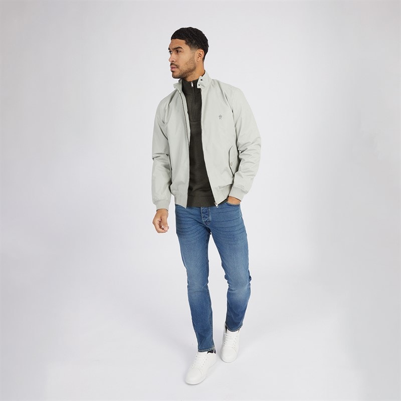 French Connection Mens Harrington Jacket Stone/Gunmetal - Image 3