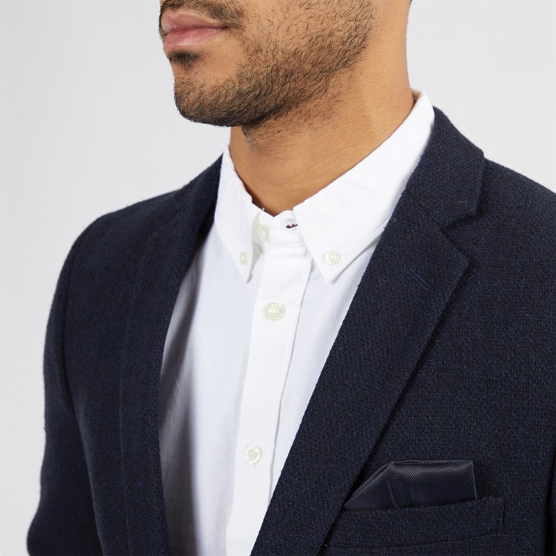 French Connection Mens Tweed Blazer Marine - Image 3