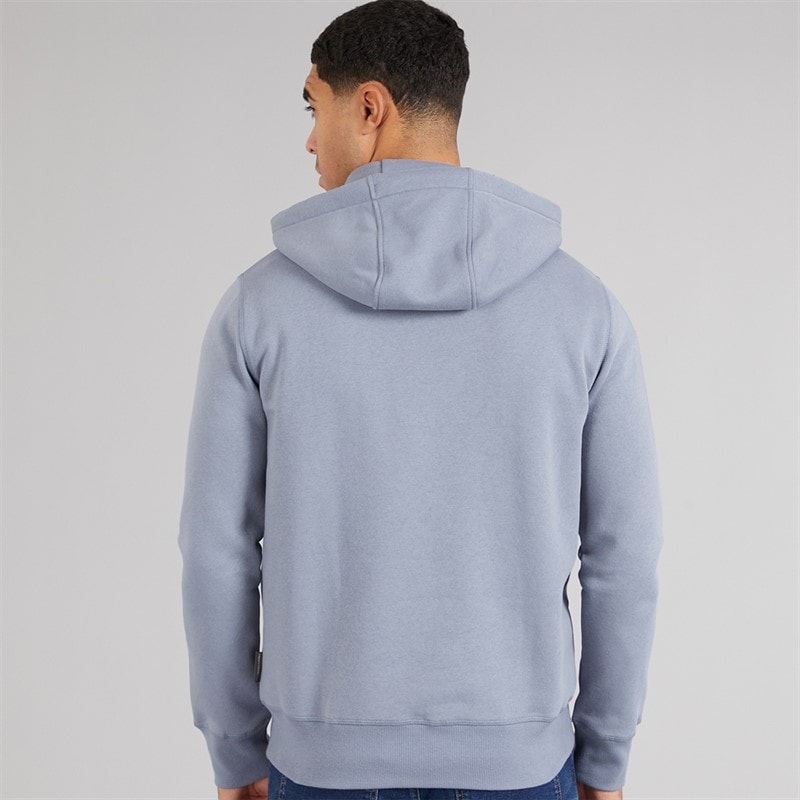 French Connection Mens FC Hoodie Light Blue - Image 2