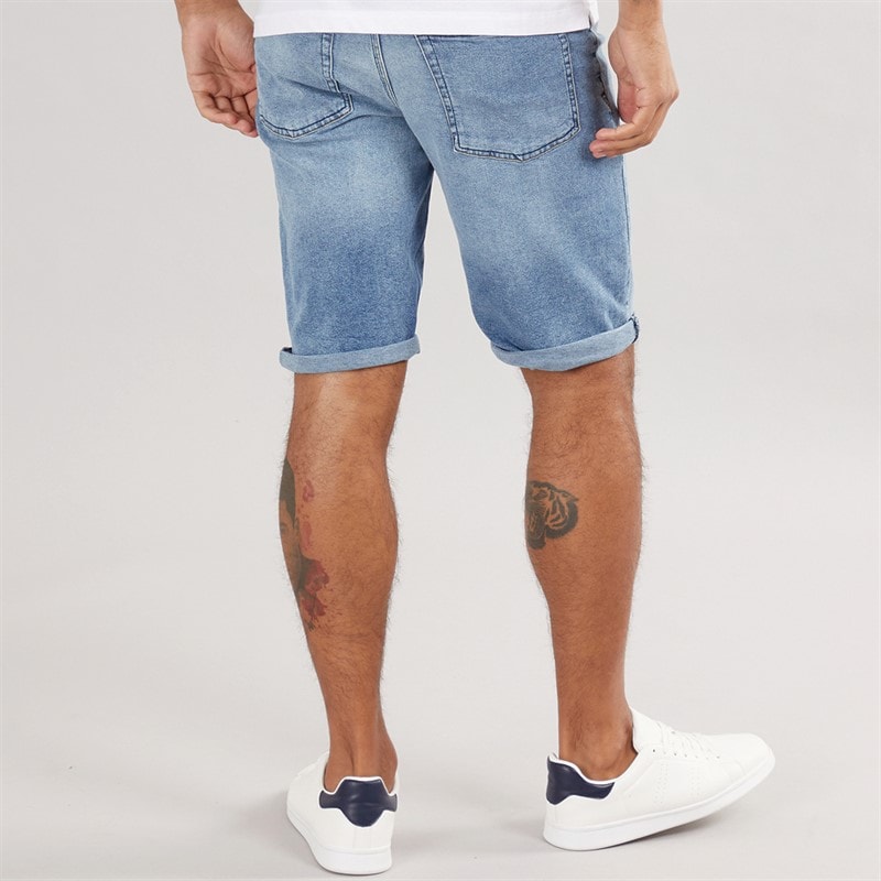 French Connection Mens Denim Shorts Ind07 - Lightwash - Image 2