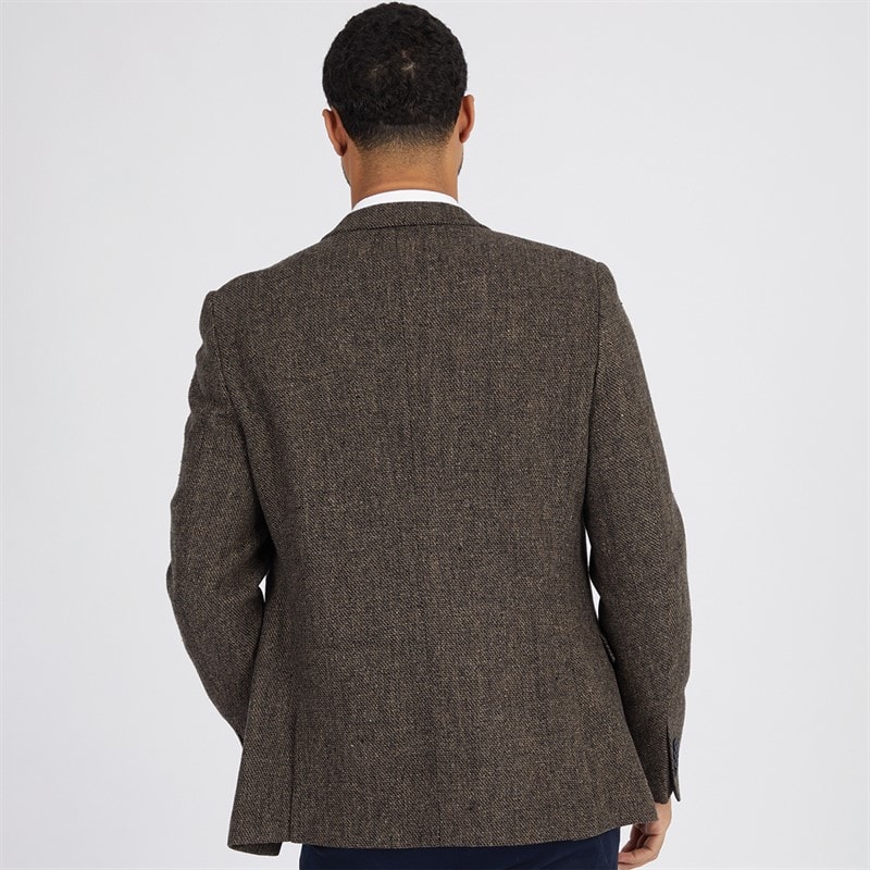 French Connection Mens Tweed Blazer Brown - Image 2