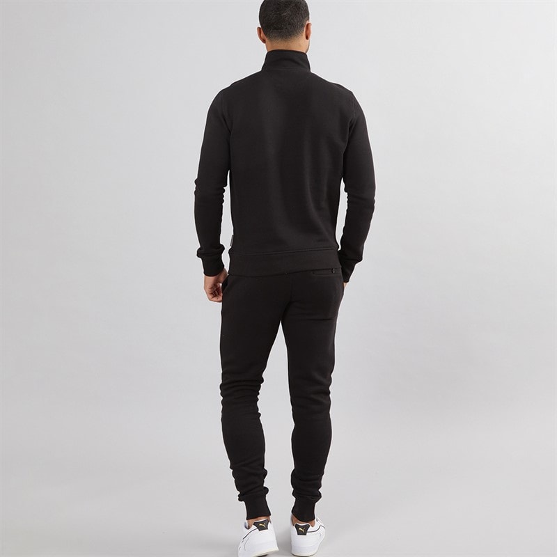 French Connection Mens 1/2 Zip Tracksuit Black - Image 2