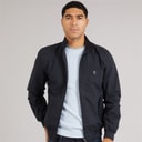 French Connection Mens Harrington Jacket Marine/Gunmetal