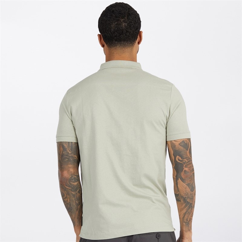French Connection Mens Three Pack Jersey Polo Shirts Multi 11 - Sky Mel/Pink Mel/New Sage - Image 2