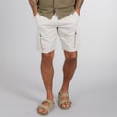French Connection Mens Cargo Shorts Stone