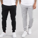 French Connection Mens FC Two Pack Joggers Marine/Light Grey Mel