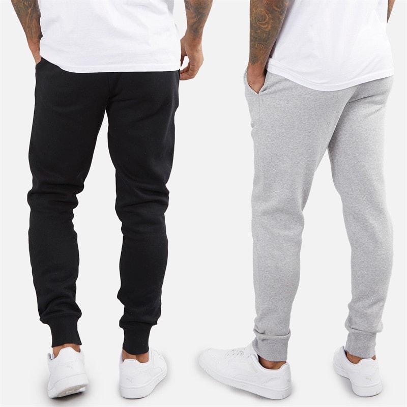 French Connection Mens FC Two Pack Joggers Marine/Light Grey Mel - Image 2