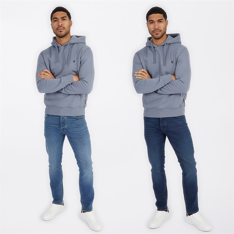 French Connection Mens FCUK Two Pack Slim Fit Jeans Ind50 - Midwash/Ind55 - Stonewash - Image 3