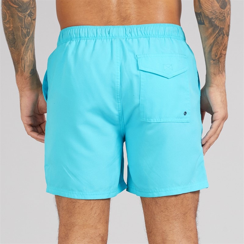 French Connection Mens Swim Shorts Aqua - Image 2