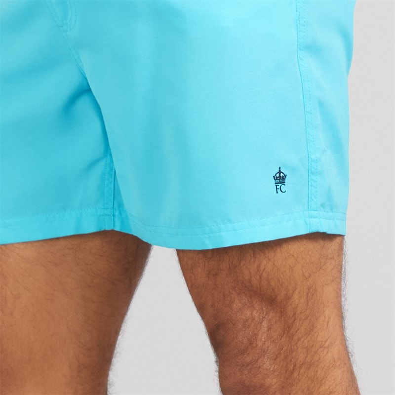 French Connection Mens Swim Shorts Aqua - Image 3