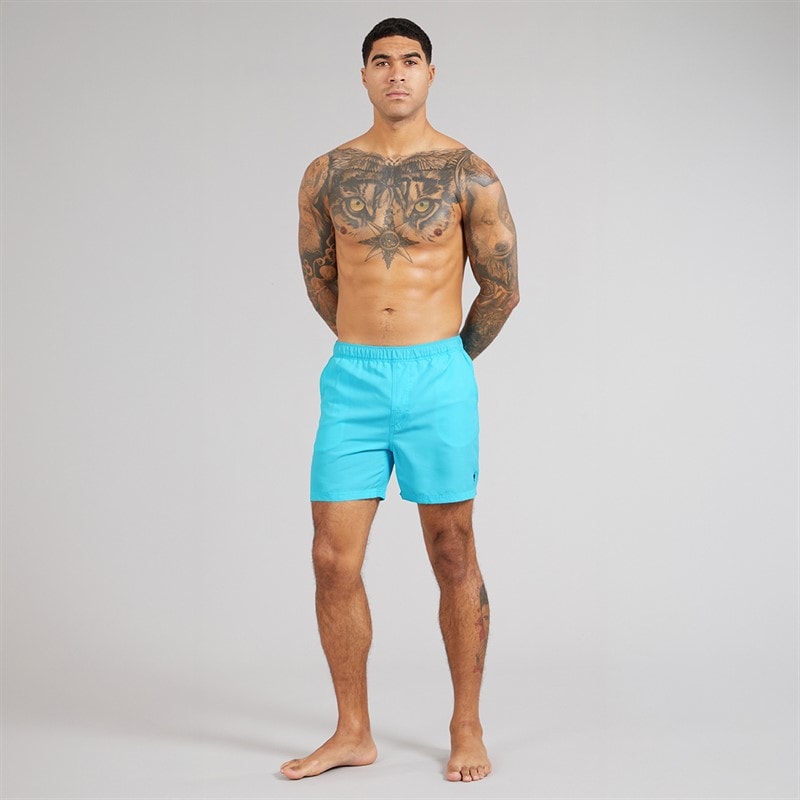 French Connection Mens Swim Shorts Aqua - Image 4