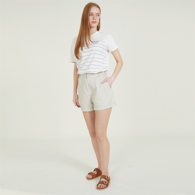French Connection Womens Chino Shorts Stone - Image 3