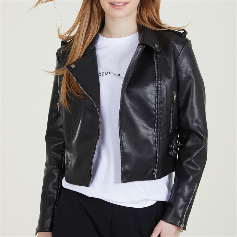 French Connection Womens Biker Jacket Black - Image 3