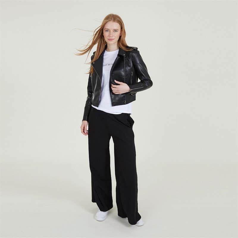 French Connection Womens Biker Jacket Black - Image 4