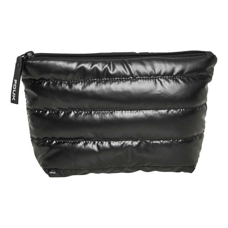 French Connection Womens FCUK Quilt Washbag Black - Image 1
