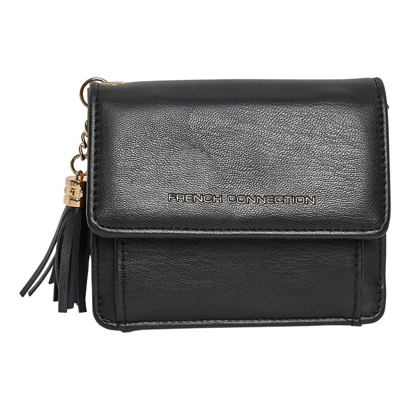 French Connection Womens Tassle Wallet Black