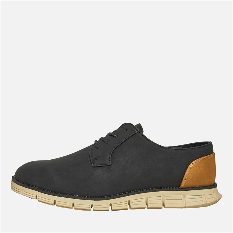 French Connection Mens Tread Sole 2 Trainers Black/Tan - Image 1