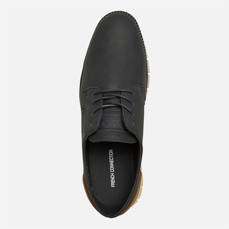 French Connection Mens Tread Sole 2 Trainers Black/Tan - Image 4
