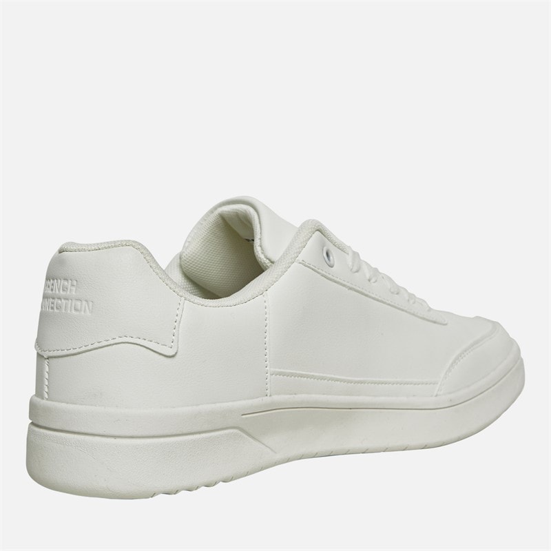 French Connection Mens Knight 2 Trainers White Mono - Image 5