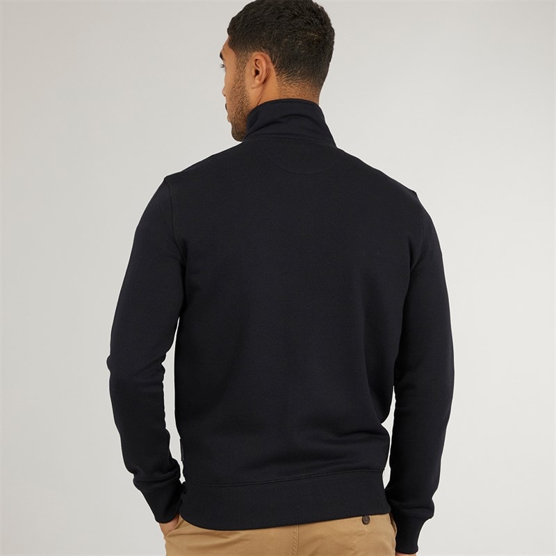 French Connection Mens FC Funnel Sweatshirt Marine/Gunmetal - Image 2
