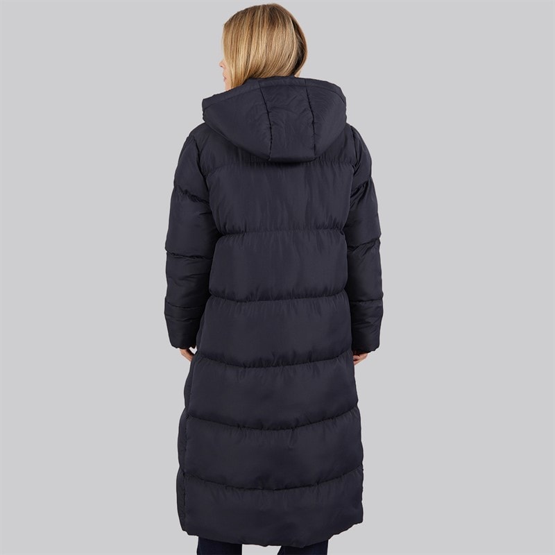French Connection Womens Row Long Puffer Coat Midnight - Image 2