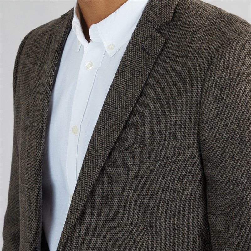 French Connection Mens Tweed Blazer Brown - Image 3