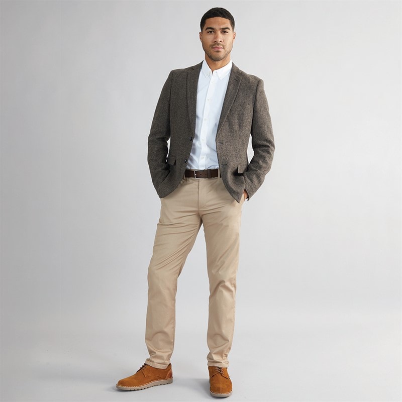 French Connection Mens Tweed Blazer Brown - Image 4