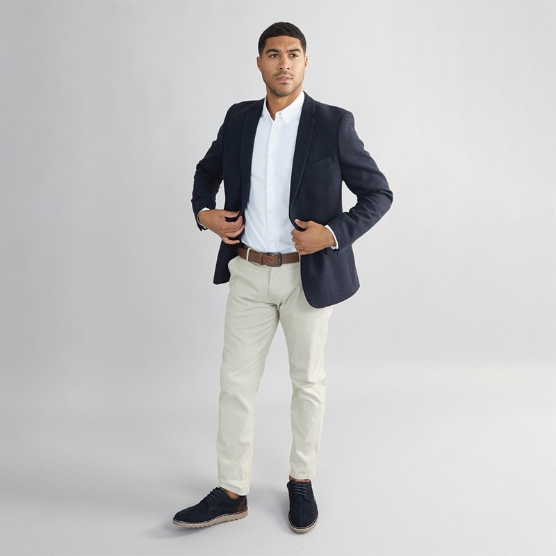 French Connection Mens Tweed Blazer Marine - Image 4