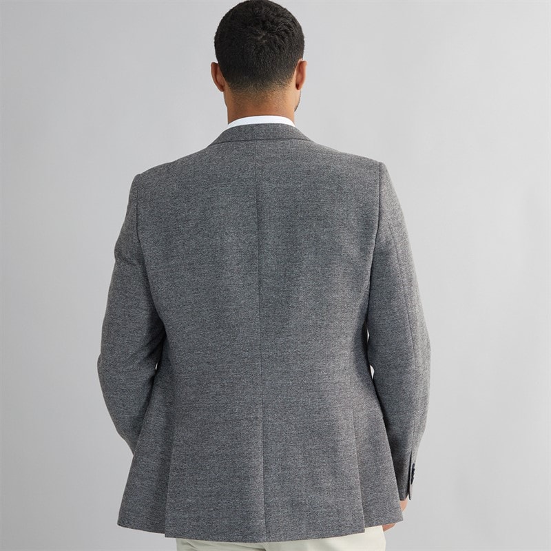 French Connection Mens Herringbone Blazer Grey - Image 2