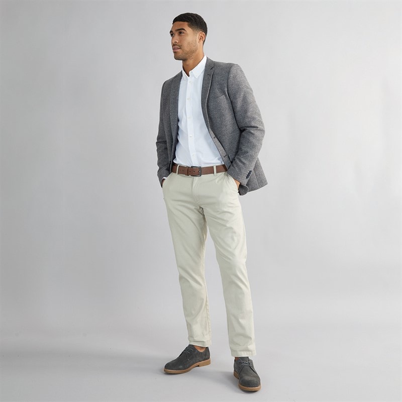 French Connection Mens Herringbone Blazer Grey - Image 4