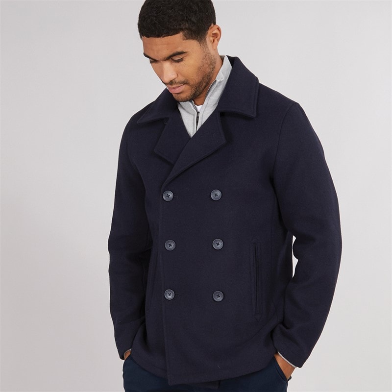 French Connection Mens Peacoat Jacket Marine - Image 3