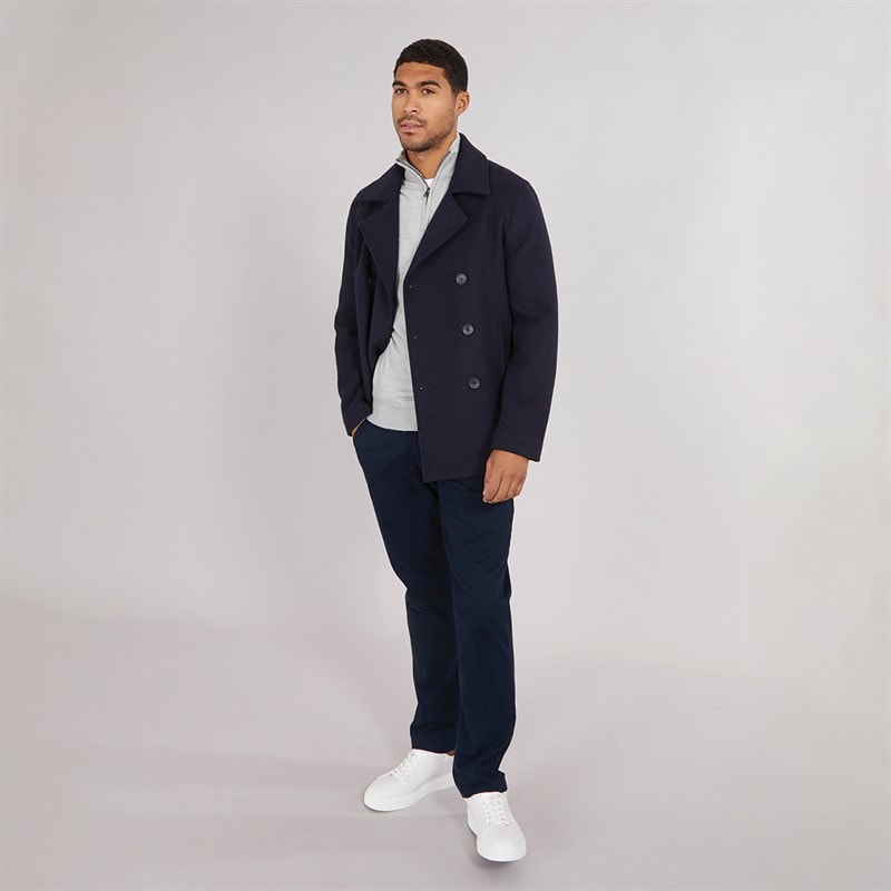 French Connection Mens Peacoat Jacket Marine - Image 4