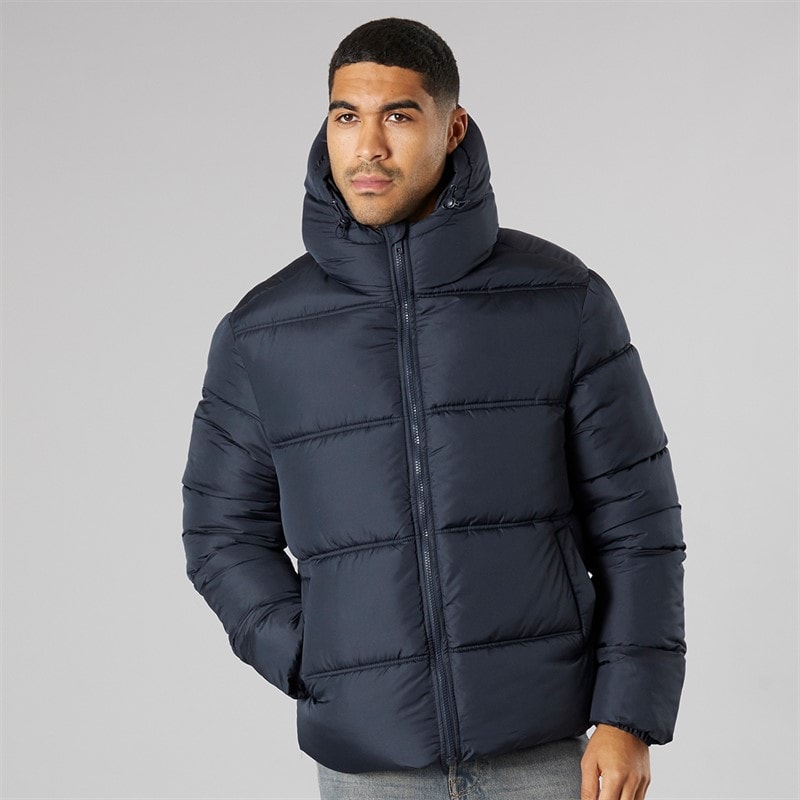 French Connection Mens Row Mid Jacket Marine - Image 3