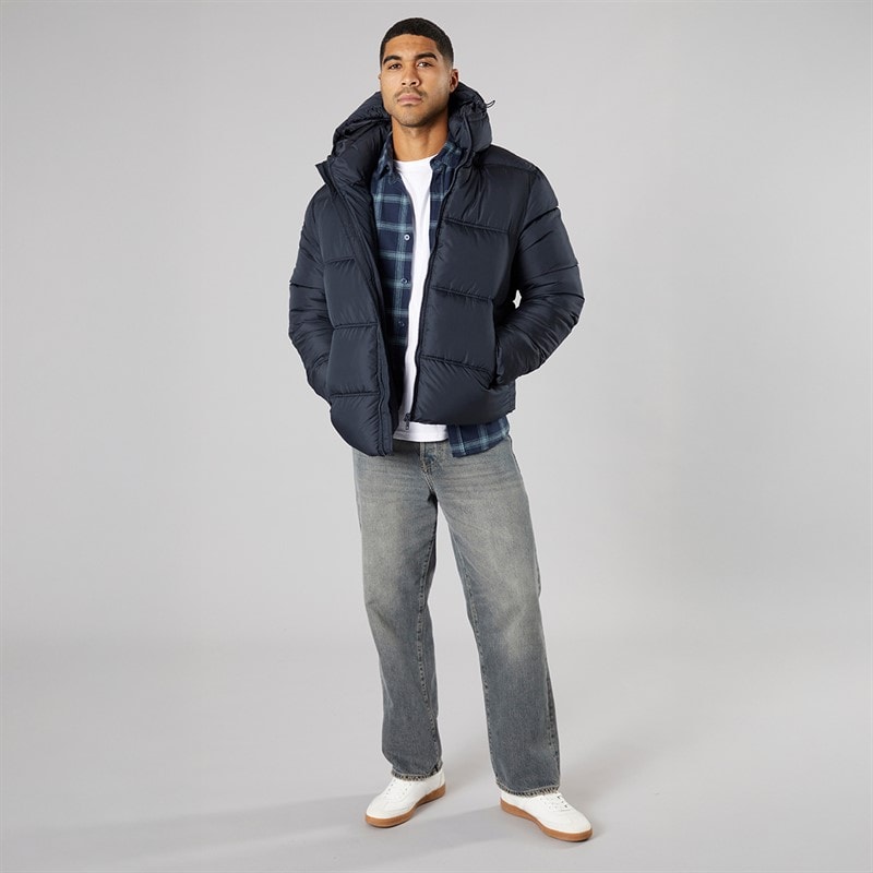 French Connection Mens Row Mid Jacket Marine - Image 4